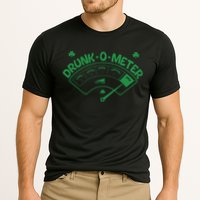 Drunk O Meter Sober Boozed Drunk Smashed Irish Clover Shamrocks Performance Shirt