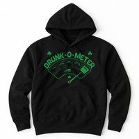 Drunk O Meter Sober Boozed Drunk Smashed Irish Clover Shamrocks Hoodie