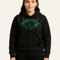 Drunk O Meter Sober Boozed Drunk Smashed Irish Clover Shamrocks Hoodie