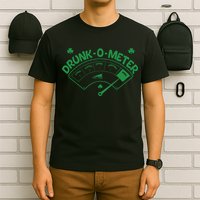 Drunk O Meter Sober Boozed Drunk Smashed Irish Clover Shamrocks T-Shirt