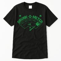 Drunk O Meter Sober Boozed Drunk Smashed Irish Clover Shamrocks Tall T-Shirt