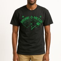 Drunk O Meter Sober Boozed Drunk Smashed Irish Clover Shamrocks Tall T-Shirt