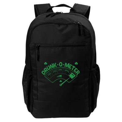 Drunk O Meter Sober Boozed Drunk Smashed Irish Clover Shamrocks Backpack