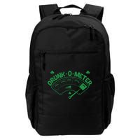 Drunk O Meter Sober Boozed Drunk Smashed Irish Clover Shamrocks Backpack