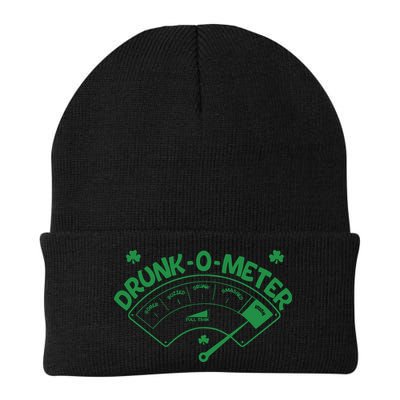 Drunk O Meter Sober Boozed Drunk Smashed Irish Clover Shamrocks Beanie