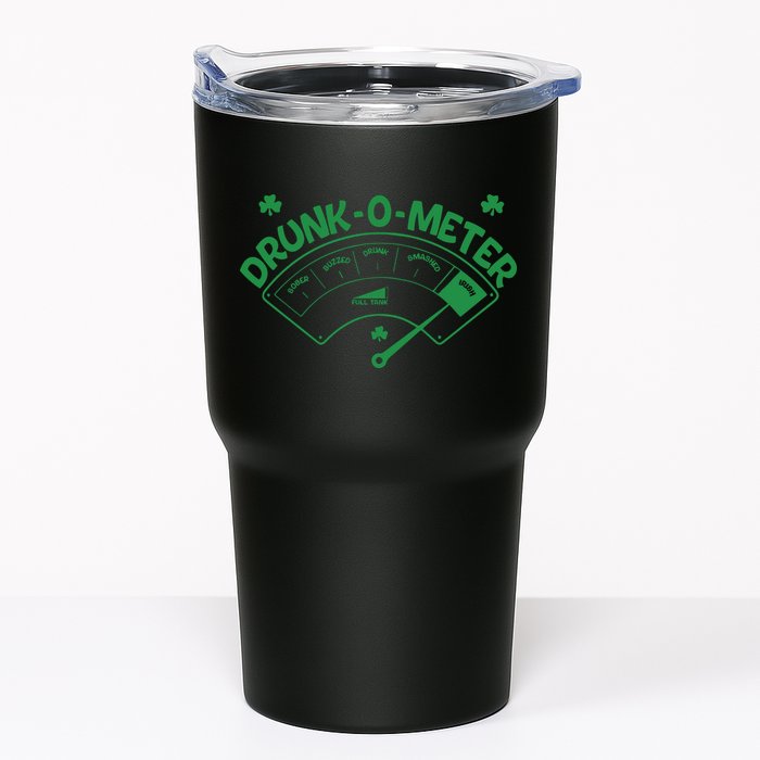 Drunk O Meter Sober Boozed Drunk Smashed Irish Clover Shamrocks Tumbler