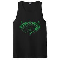 Drunk O Meter Sober Boozed Drunk Smashed Irish Clover Shamrocks PosiCharge Competitor Tank