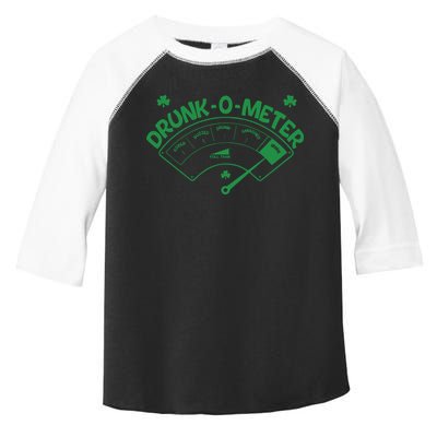 Drunk O Meter Sober Boozed Drunk Smashed Irish Clover Shamrocks Toddler Fine Jersey T-Shirt