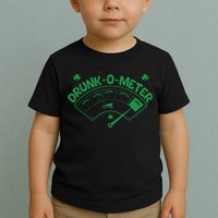 Drunk O Meter Sober Boozed Drunk Smashed Irish Clover Shamrocks Toddler T-Shirt