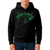 Drunk O Meter Sober Boozed Drunk Smashed Irish Clover Shamrocks Kids Hoodie