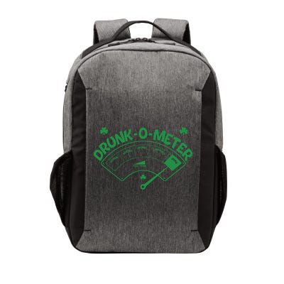 Drunk O Meter Sober Boozed Drunk Smashed Irish Clover Shamrocks Vector Backpack