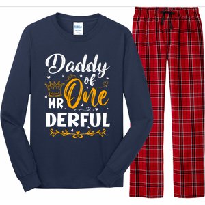 Daddy Of Mr One Derful 1st Birthday Party First Onederful Long Sleeve Pajama Set