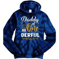 Daddy Of Mr One Derful 1st Birthday Party First Onederful Tie Dye Hoodie