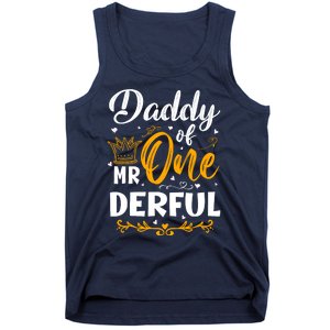 Daddy Of Mr One Derful 1st Birthday Party First Onederful Tank Top