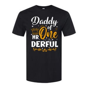 Daddy Of Mr One Derful 1st Birthday Party First Onederful Softstyle CVC T-Shirt