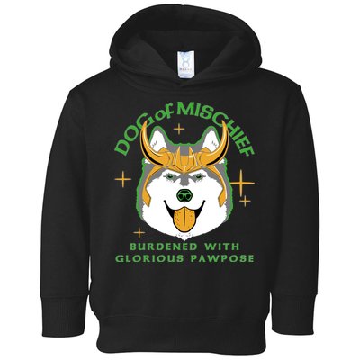 Dog Of Mischief Toddler Hoodie
