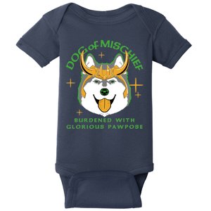 Dog Of Mischief Baby Bodysuit