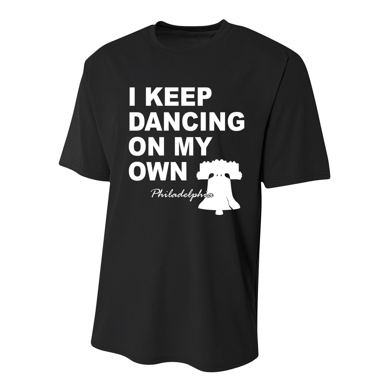 Dancing On My Own Philadelphia Baseball Youth Performance Sprint T-Shirt