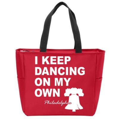 Dancing On My Own Philadelphia Baseball Zip Tote Bag