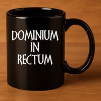 Dominium In Rectum 11oz C Handle Ceramic Mug