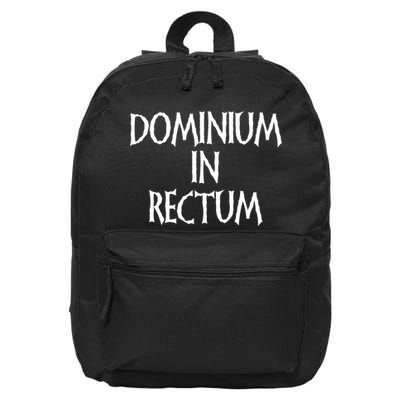 Dominium In Rectum 16 in Basic Backpack