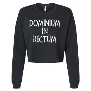 Dominium In Rectum Cropped Pullover Crew