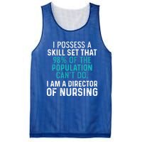 Director Of Nursing Skill Set Rn Nurse Funny Gift Mesh Reversible Basketball Jersey Tank