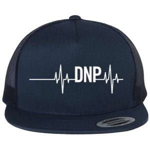 Doctor Of Nursing Practice Graduation Dnp Heartbeat Gift Flat Bill Trucker Hat