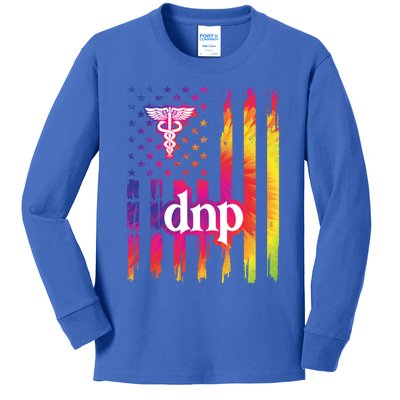 Doctor Of Nursing Practice Us Flag Gift Kids Long Sleeve Shirt