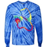 Doctor Or Nurse Stethoscope Colorful Rainbow Tie Dye Gift Tie-Dye Long Sleeve Shirt