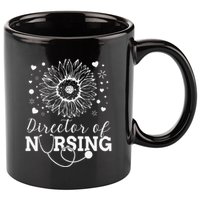 Director of Nursing Sunflower Stethoscope 11oz C Handle Ceramic Mug