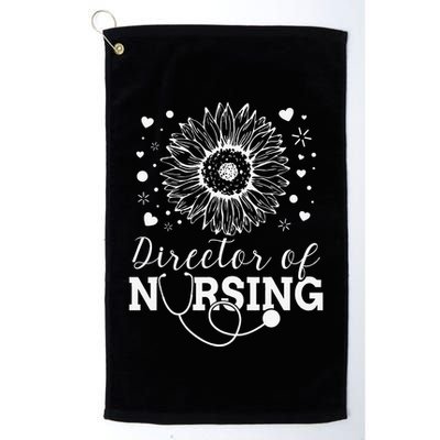 Director of Nursing Sunflower Stethoscope Golf Towel