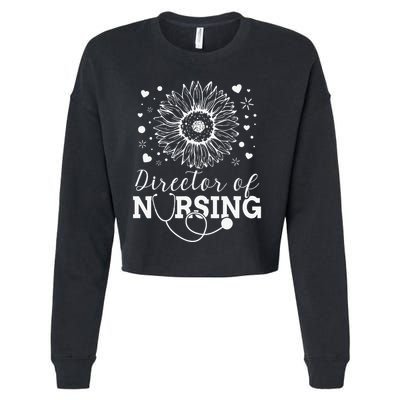 Director of Nursing Sunflower Stethoscope Cropped Pullover Crew
