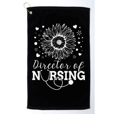 Director of Nursing Sunflower Stethoscope Golf Towel