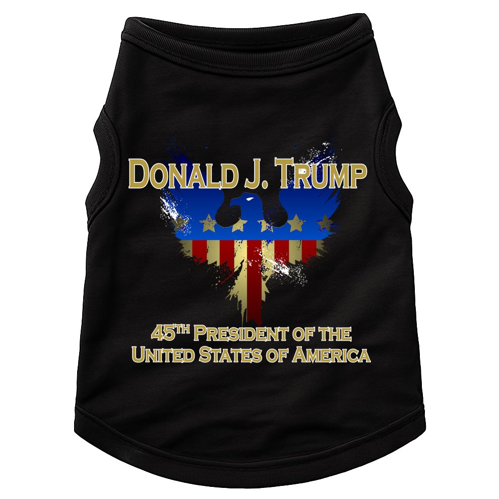 Donald J. Trump 45th President of the USA Eagle Splatter Doggie Tank