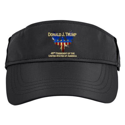 Donald J. Trump 45th President of the USA Eagle Splatter Adult Drive Performance Visor