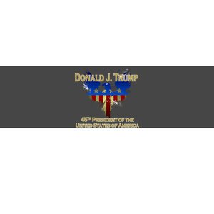 Donald J. Trump 45th President of the USA Eagle Splatter Bumper Sticker