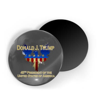 Donald J. Trump 45th President of the USA Eagle Splatter Magnet