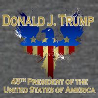 Donald J. Trump 45th President of the USA Eagle Splatter Baby Bodysuit