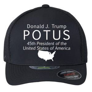 Donald J. Trump POTUS 45th President of The USA Flexfit Unipanel Trucker Cap