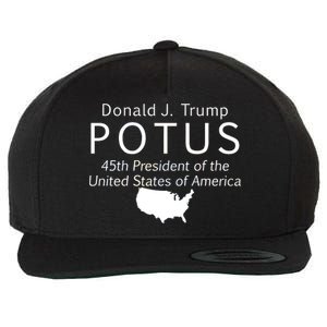 Donald J. Trump POTUS 45th President of The USA Wool Snapback Cap