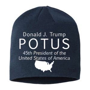 Donald J. Trump POTUS 45th President of The USA Sustainable Beanie