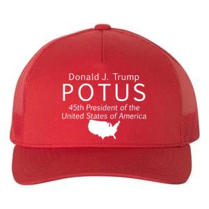 Donald J. Trump POTUS 45th President of The USA Yupoong Adult 5-Panel Trucker Hat