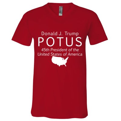 Donald J. Trump POTUS 45th President of The USA V-Neck T-Shirt