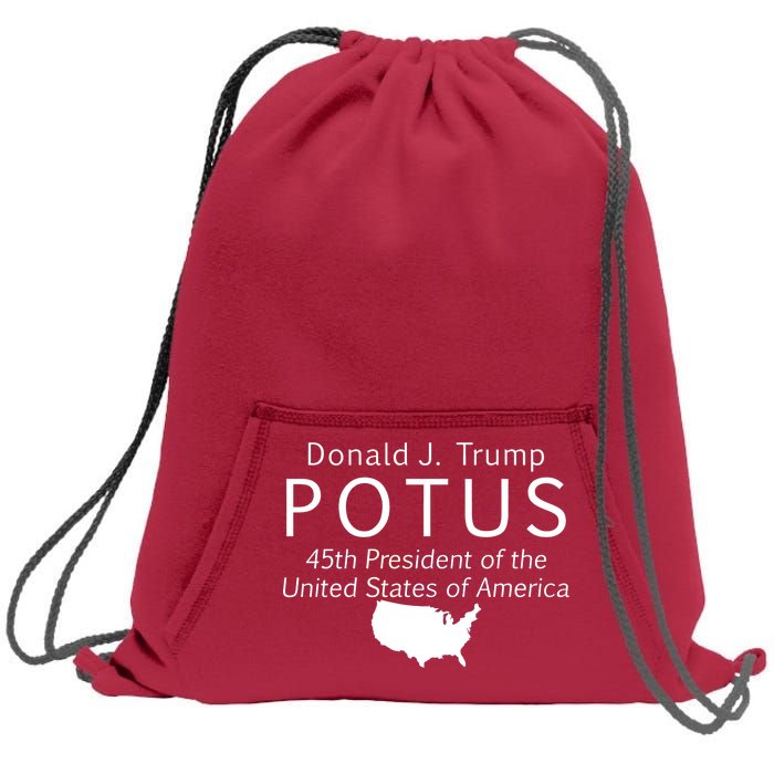 Donald J. Trump POTUS 45th President of The USA Sweatshirt Cinch Pack Bag