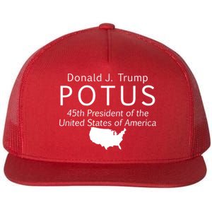 Donald J. Trump POTUS 45th President of The USA Flat Bill Trucker Hat