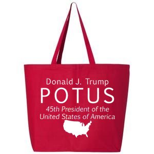 Donald J. Trump POTUS 45th President of The USA 25L Jumbo Tote