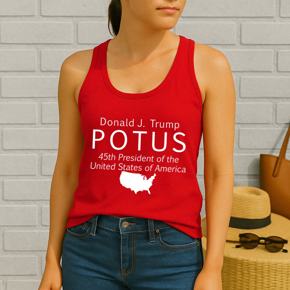 Donald J. Trump POTUS 45th President of The USA Womens Tank Top