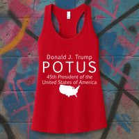 Donald J. Trump POTUS 45th President of The USA Womens Tank Top