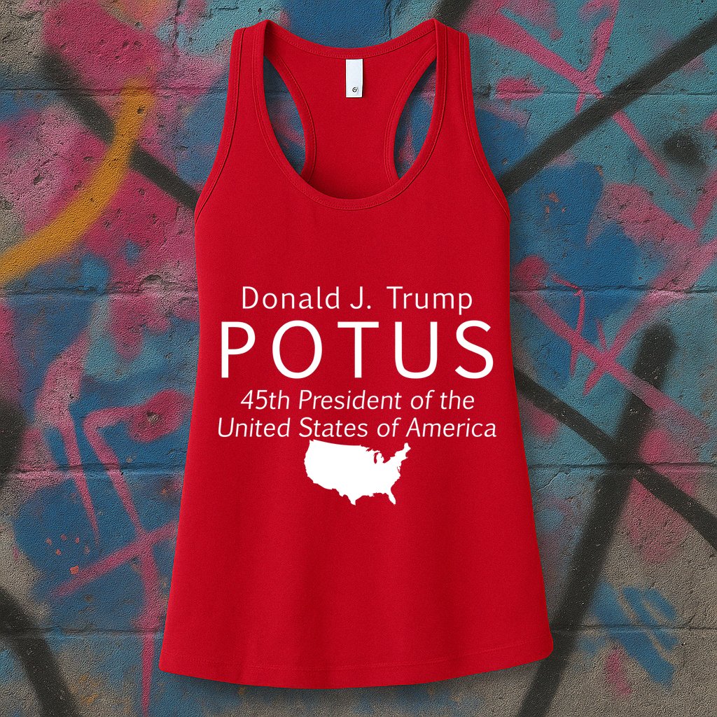 Donald J. Trump POTUS 45th President of The USA Womens Tank Top